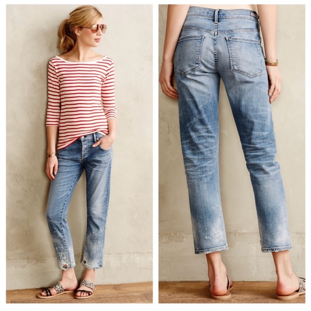 Citizens Of Humanity Emerson Slim Boyfriend Distressed 27